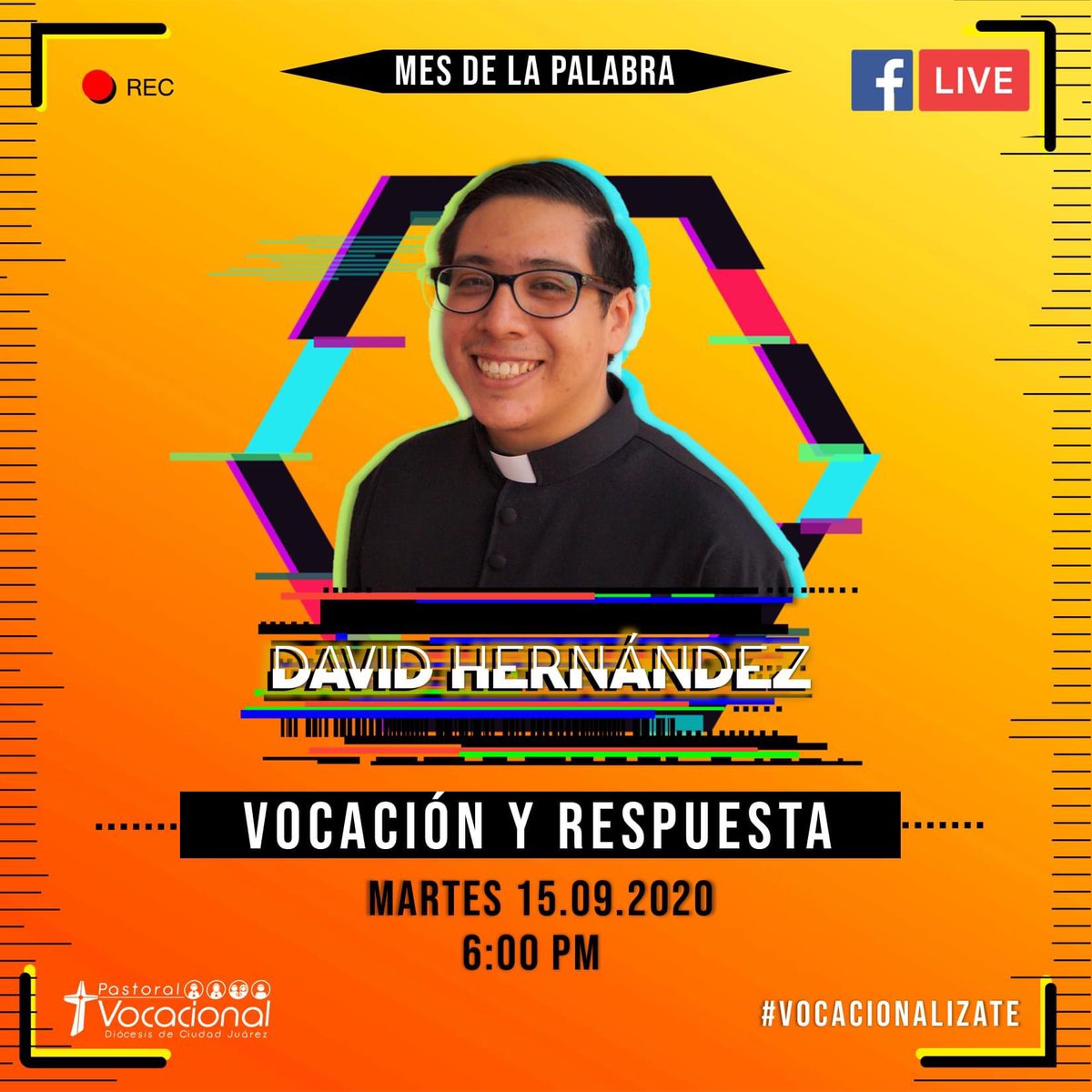 JuarezSeminario's tweet photo. FACEBOOK LIVE🔴 @VocacionesJrz 
Tema: Vocación y Respuesta. 

🗓Próximo martes 15 de septiembre 
⌚A las 6:00 pm

➡️https://t.co/QE8fHerX8T…

#Vocacionalizate https://t.co/JgknZEYrOb