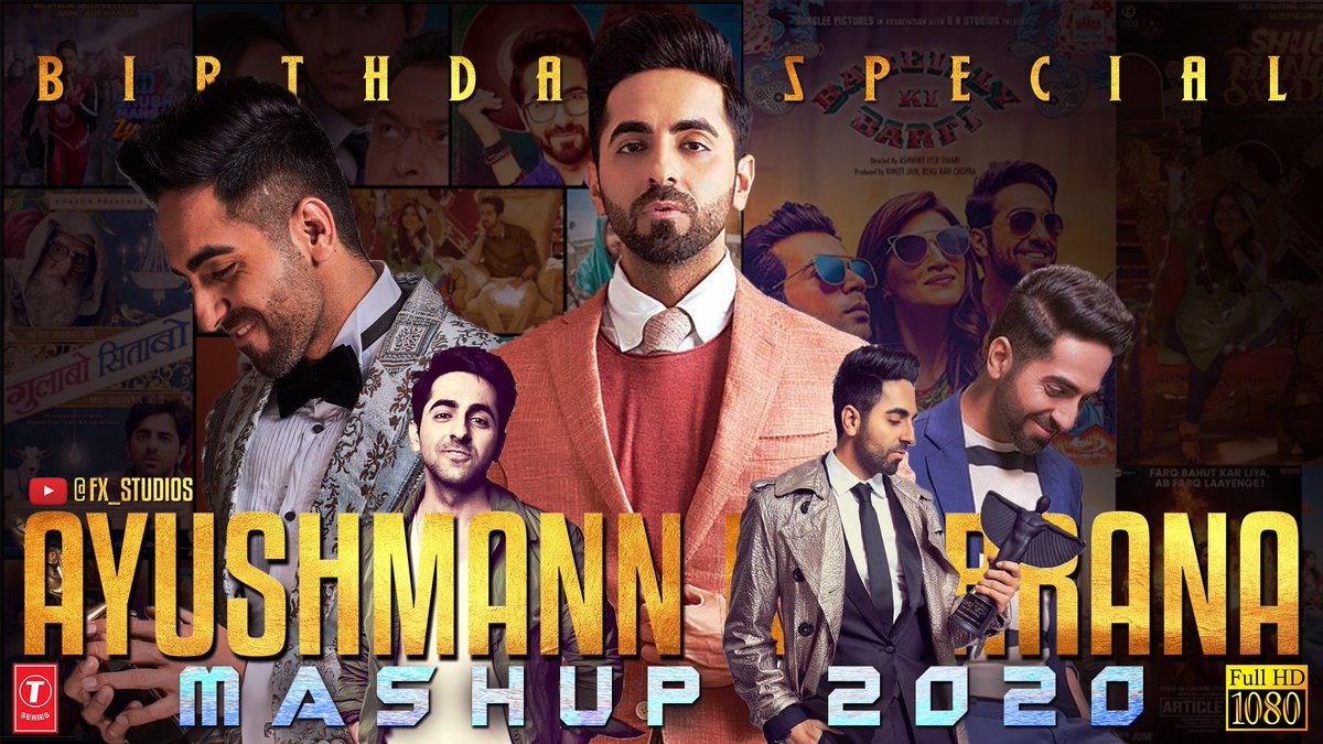 Fx_Studios1's tweet photo. Here Is Our Special Mashup For @ayushmannk 

Link - https://t.co/Jb8C6Gqwlh

Happy Birthday Ayushmann 🤗❤

Watch And Share With Friends 

#HappyBirthdayAyushmannKhurrana #HBDAyushmannkhurran https://t.co/9OH5UjYhLN