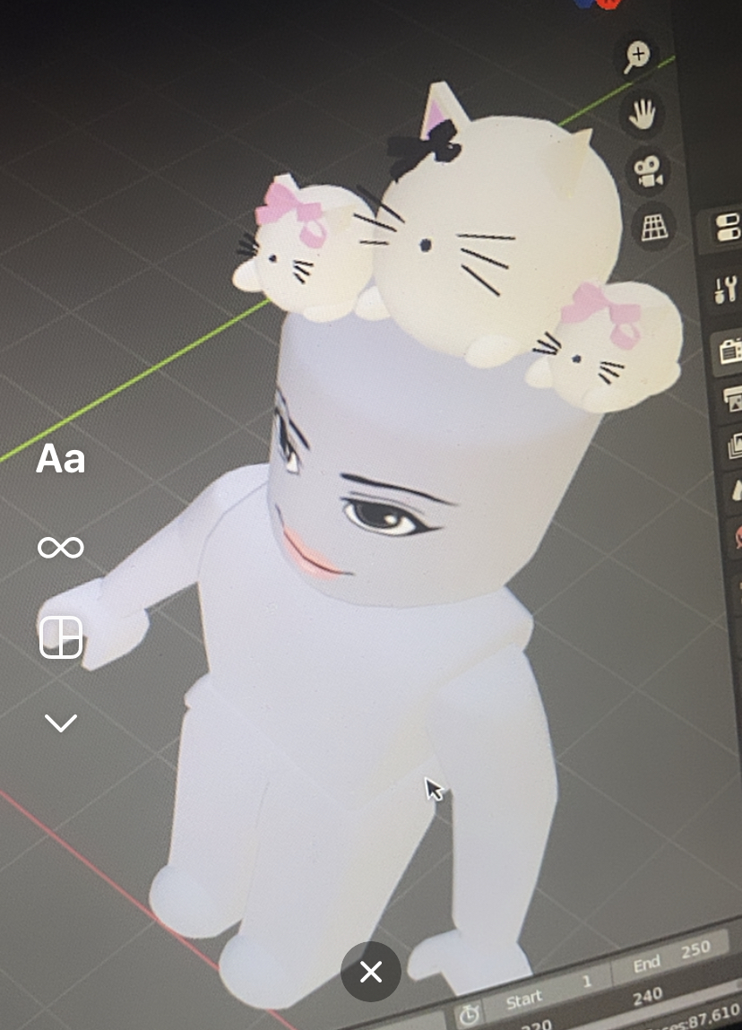 Roblox3D's tweet image. Kitty Head Accessories💜🐱 @Roblox @robloxdevrel #UGC #UGCroblox #RobloxUGC #RobloxDev
