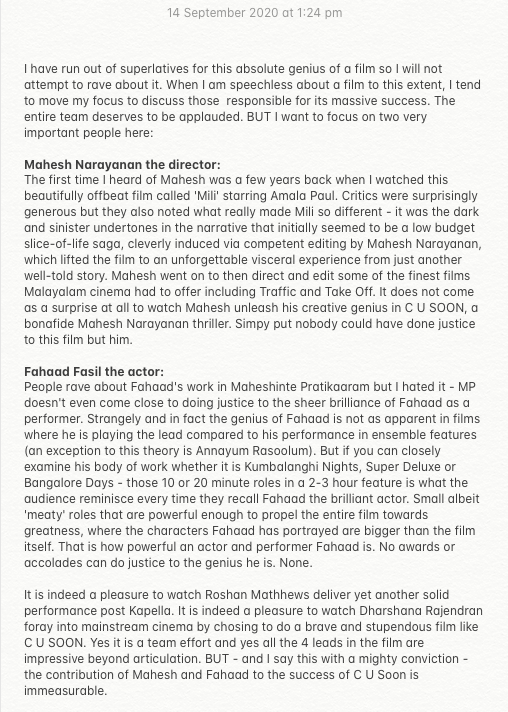 thenycgirl's tweet photo. #CUSoon #CUSoonOnPrimeVideo #CUSoonReview
MIND = BLOWN #FahadhFasil #MaheshNarayanan https://t.co/RJfOqAPJpy