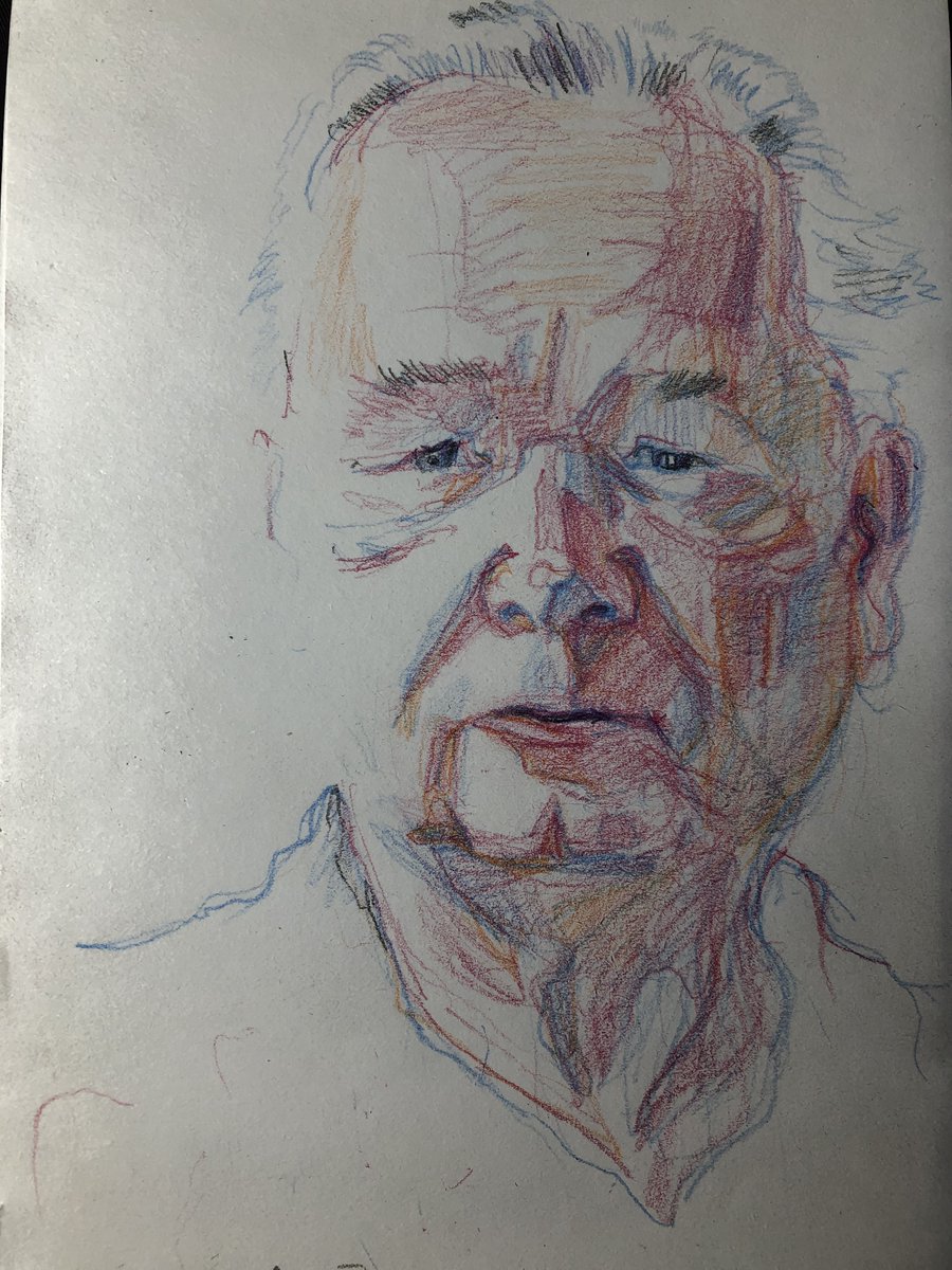 marchalltso's tweet photo. Sketching #ConradZen watching his inspirational video about #HEX on youtube. 
#Sketching #sketchbook #crypto #drawing https://t.co/pWrDYArSgf