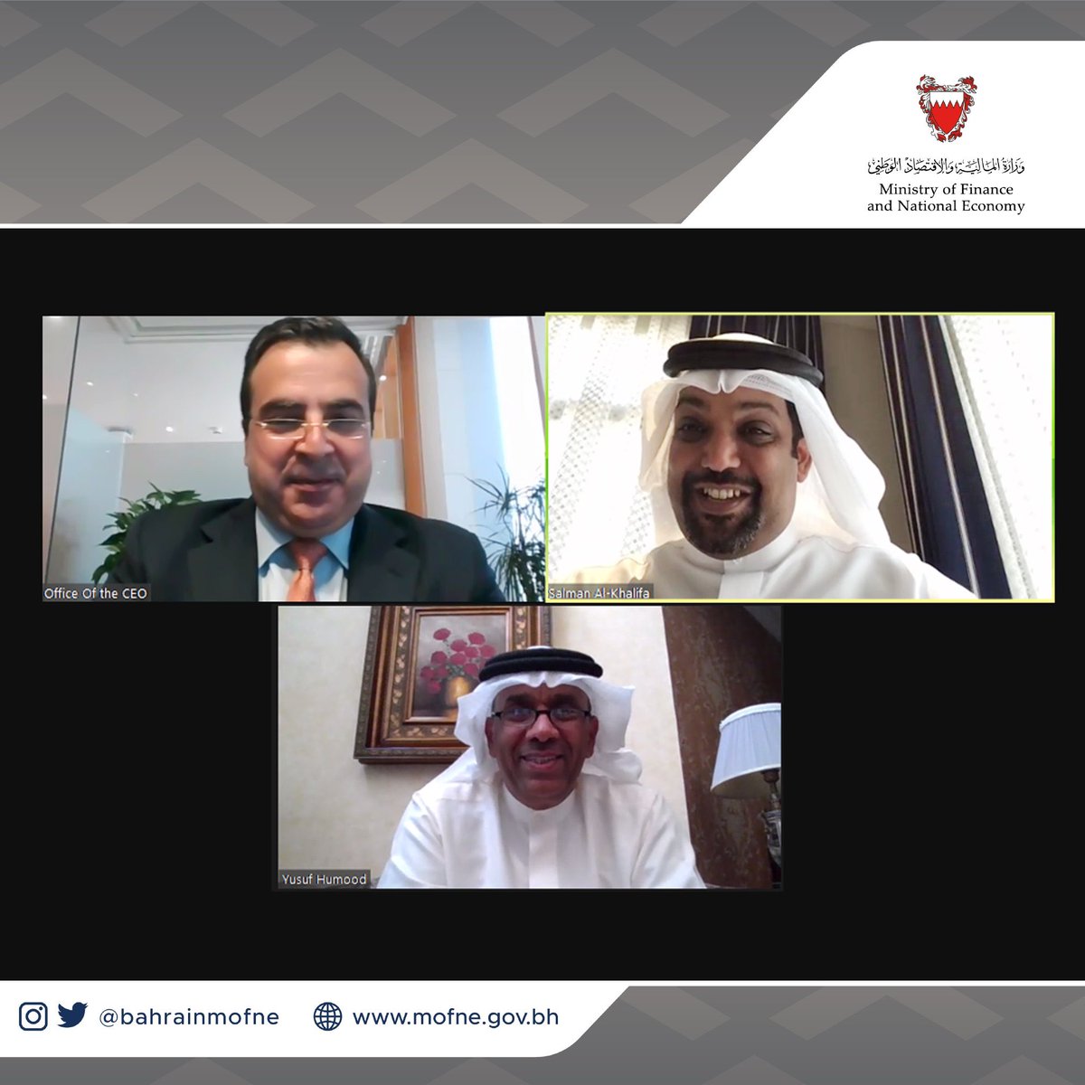 AAttiga's tweet photo. سعدت بلقاء اخي معالي الشيخ سلمان بن خليفة آل خليفة وزير المالية والاقتصاد الوطني لمملكة البحرين و الحديث عن الدور التنموي للطاقة  و الاستدامة في الاقتصاد @BahrainMoFNE  @APICORP  https://t.co/0mZ28wUojr https://t.co/nqeTtiwxj8