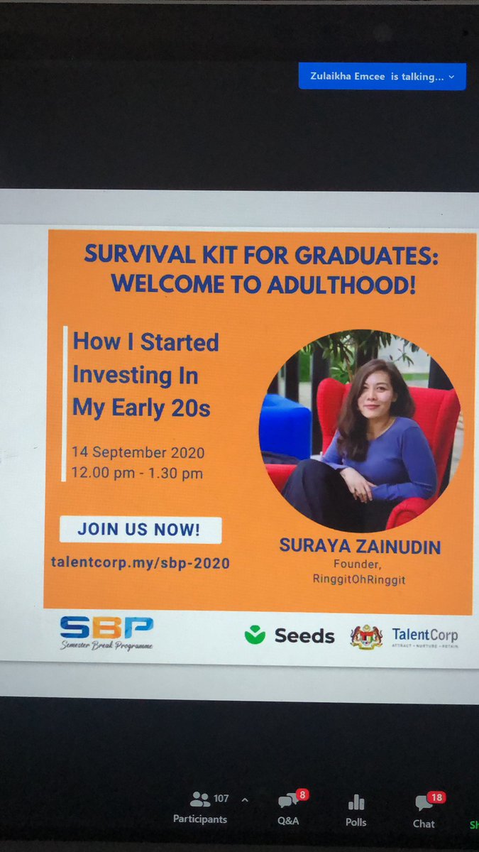 SeedsJobFair's tweet photo. Session with @surayaror happening soon!

Watch it at https://t.co/9wVY1pWntO https://t.co/KieTmTh1hm