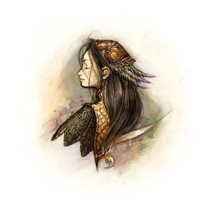 この絵ですね。オリジナル版のサントラ用アートです。
 #FFCC  #FFCCRE 