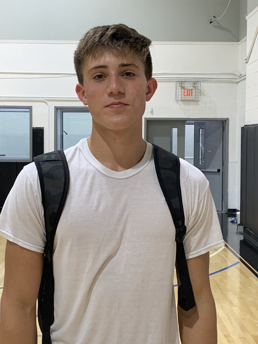 Miller_Report's tweet photo. 6’5 2021 West Chester-Rustin (PA) SG Griffin Barouk made a name for himself at this afternoon’s @EastCoastBump session. Kid absolutely shoots the skin off the ball (10 threes), has a good IQ, and is very coachable. #TMR https://t.co/abSBoKsC5K