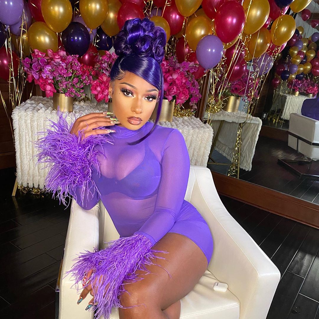 Purple.