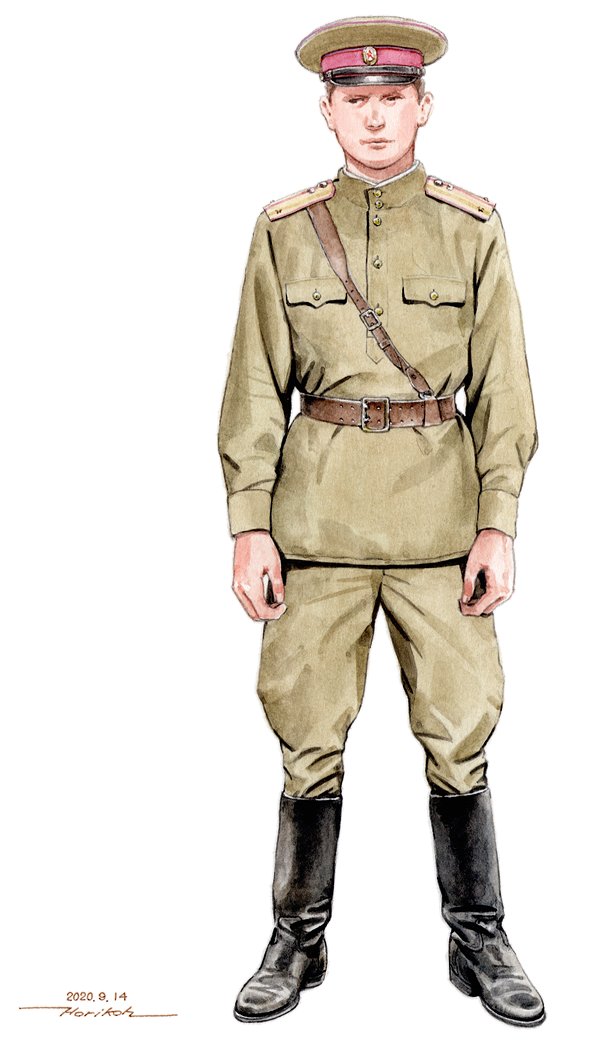 「Field-Officer in summer field uniform.  」|ほりこうのイラスト