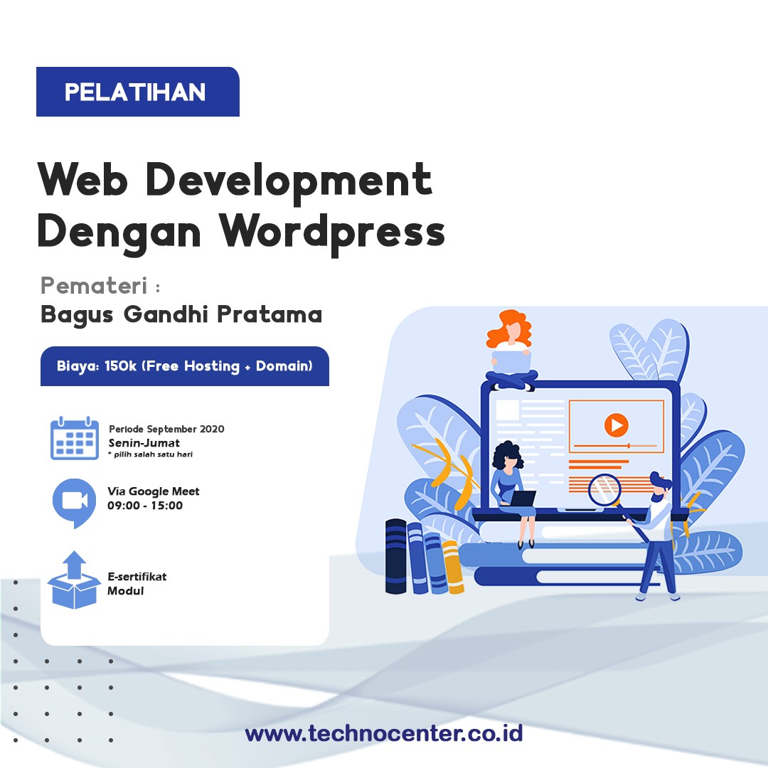 TechnoCenterIDN's tweet photo. Let's Join! Pelatihan online by @TechnoCenterIDN
Buat website itu mudah https://t.co/IkIYsjYnMB
Biaya Rp150.000 terdapat fasilitas:
1. E-Sertifikat
2. Modul Gratis
3. Gratis hosting dan domain (https://t.co/nEIA0fvvQq) selama 1 tahun
Telp  0822-4434-7050
#jagoweb #technocenter https://t.co/ZLTyIYi5u2