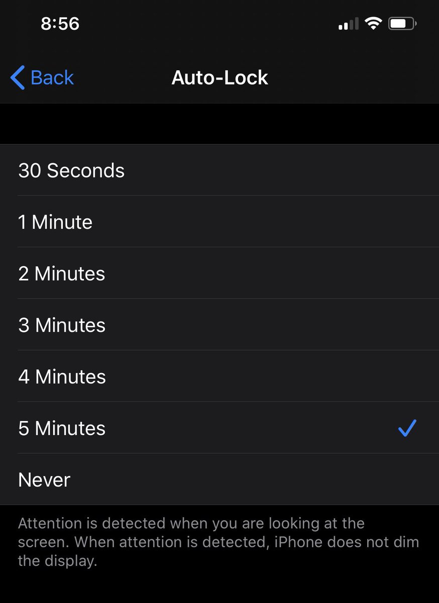 I wish my iPhone had a “do not lock the screen until I leave my house” option.