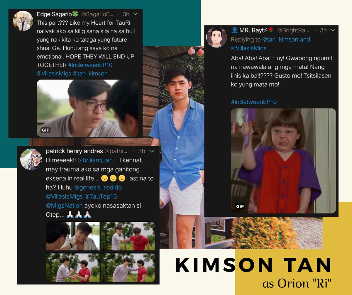 KimsonTan_ofc's tweet photo. Damang-dama namin ang inyong mainit na pag tangap BBs kay @tan_kimson. Thank you for your overwhelming love and support through your tweets and comments. 😁💕

Can't get enough of Orion? Watch #InBetweenEp10 and the upcoming episodes ❤️

#mystoRi #KimsonTan #Orion #Ri #InBetween https://t.co/82Ya4mVHkS