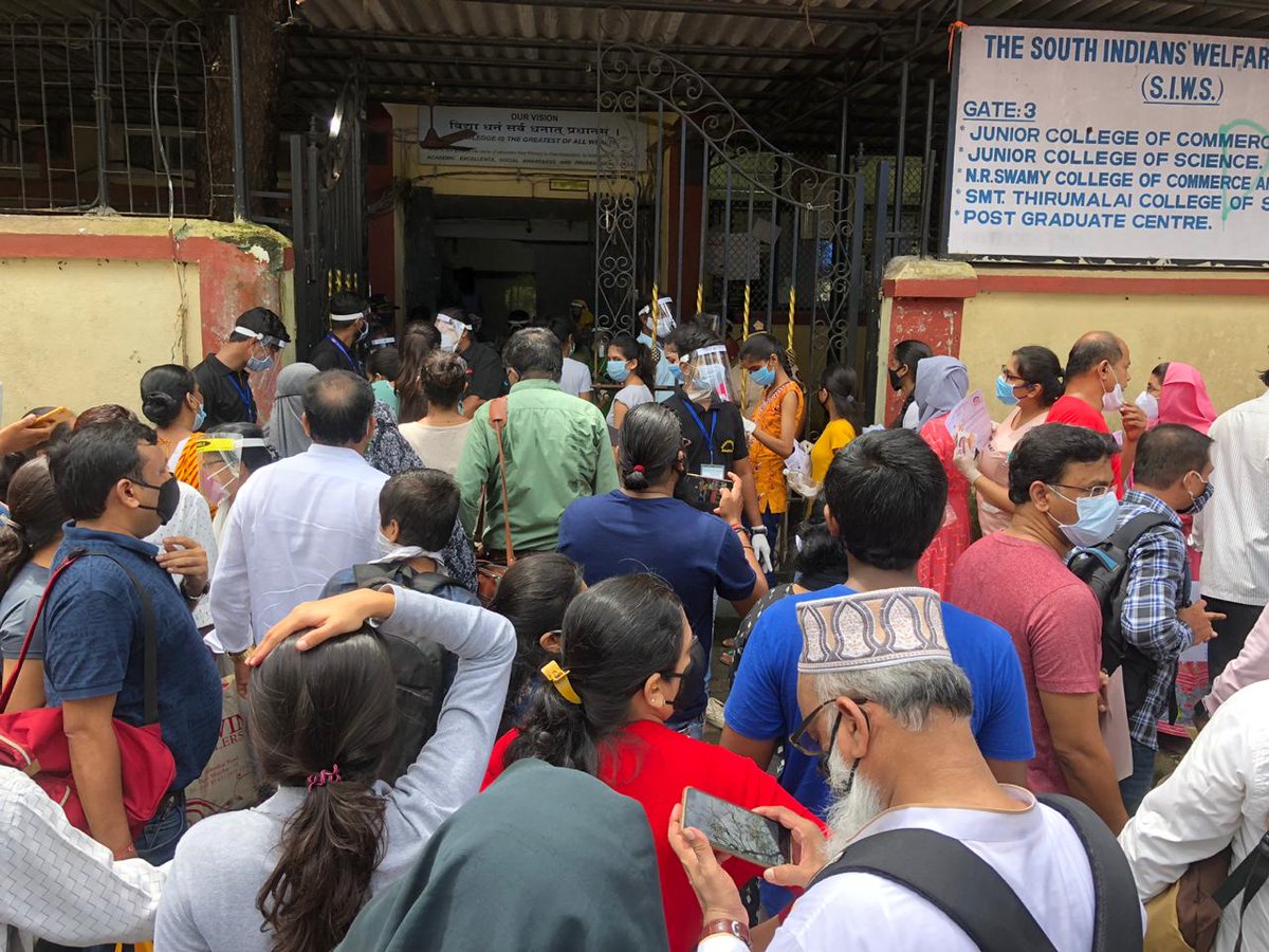 jaindeepak45's tweet photo. This chaos was at SIWS-Wadala(Mumbai) yesterday for NEET exam

@DrRPNishank @Vivekpandey21 @AmitV_Deshmukh @CMOMaharashtra @PMOIndia @DG_NTA @MahaDGIPR @muhsnashik @AnilDeshmukhNCP @narendramodi @rashtrapatibhvn @drharshvardhan @barandbench @LiveLawIndia @PTI_News 

#NEET2020 https://t.co/0jXaJ5Z4yv