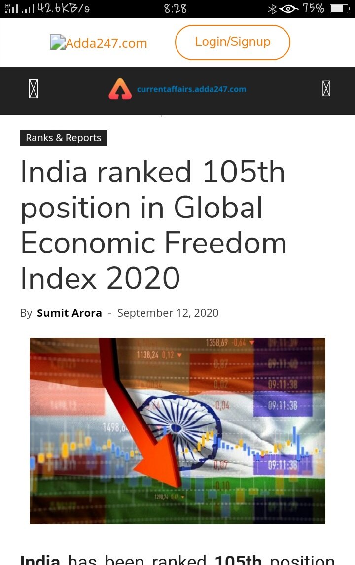 vikassh_14's tweet photo. #NoMoreBJP

India has ranked  105th in global economic freedom index.
and it is worst than other years https://t.co/V8MUfOYa7r