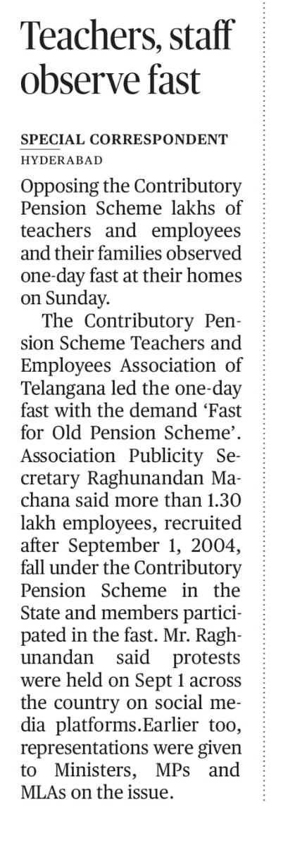 RMaachana's tweet photo. @RLDKTP
@nopruf_cg
@NmopsInd
@old_pension
@NOPRUF_INDIA
@ReenaS1995
@NPSEFR
@ReenaSharma0511 #restoreoldpensionintelangana #FAST4OPS
#NPS_QUIT_INDIA
@INpsea
#CPSTEATS thanks @THHyderabad blessings. https://t.co/I9uLQ9m8st