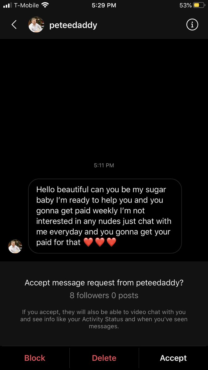 Fancy_Cherry93's tweet photo. Well looks like I’ve reached THAT level on #instagram where the sugar babies messages are coming in 🙃 https://t.co/eSXFKuO4CJ