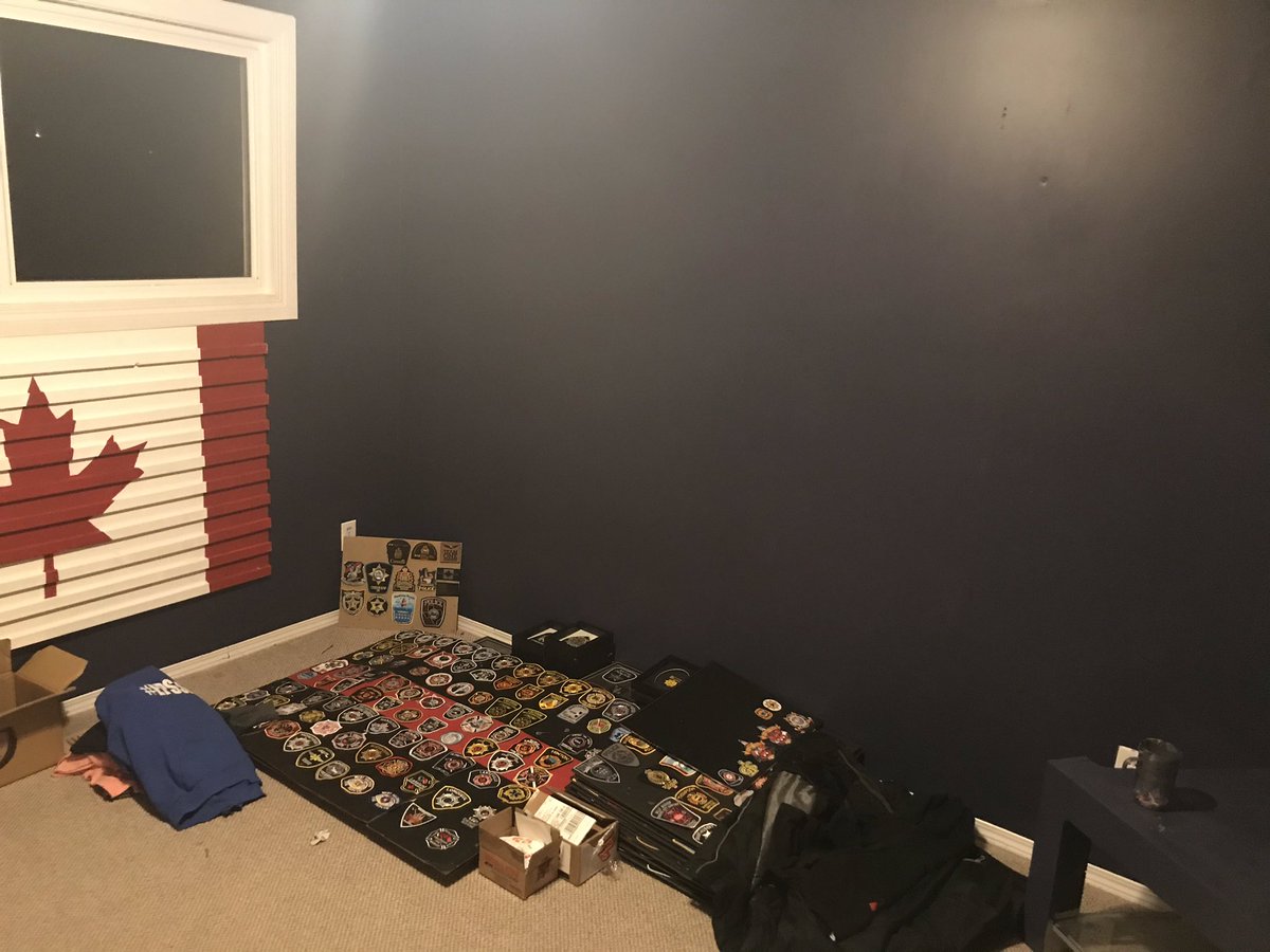 Ptsdpatches's tweet photo. Next couple weeks are going to be difficult.  I’m ok the wife is safe and ok, we’ve been dealing with leaks and plumbing and etc.  Today the patches have come down to take a journey to a new place.  We unfortunately have to move at the end of this month. https://t.co/dS0BlR5crl