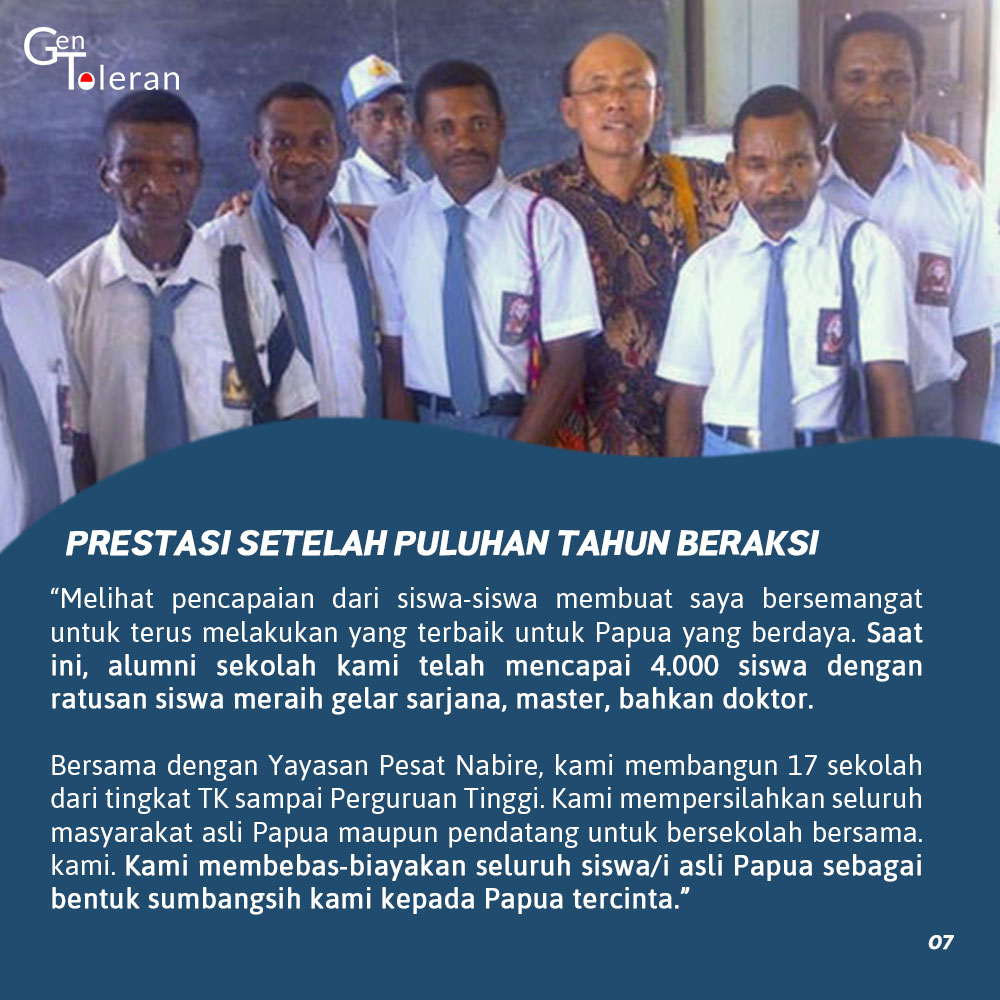 Gen_Toleran's tweet photo. Perjalanan panjang telah dilalui oleh Pak Daniel Alexander selama 30 tahun dan tak jarang ia mendapatkan tantangan dan cobaan dalam menjalani niat baiknya tersebut. https://t.co/KpMX7vaZUq