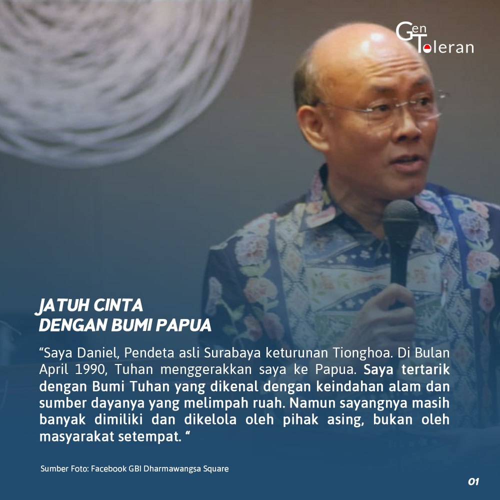 Gen_Toleran's tweet photo. [PULUHAN TAHUN MENGABDI KEPADA PAPUA]

Berbicara tentang Papua, tempat yang terkenal dengan keindahan alam dan sumber daya alamnya yang melimpah, ternyata terdapat satu cerita yang sangat menarik dan inspiratif dari Bapak Daniel Alexander. https://t.co/WvcEN0ndrz
