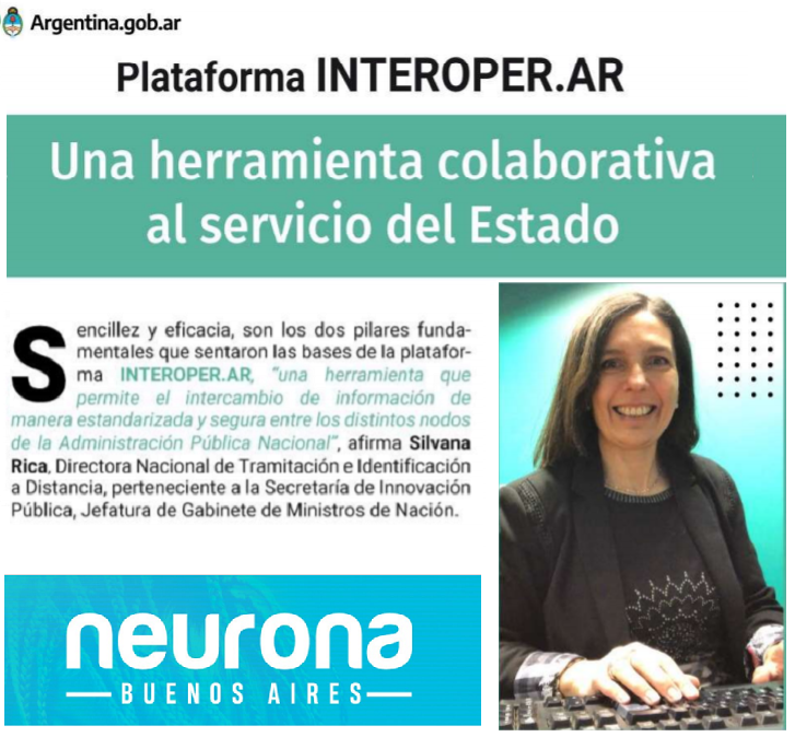 silRica's tweet photo. Gracias @BaNeurona por la calidez y el espacio para compartir #INTEROPERAR, disponible para conectar servicios e intercambiar información entre nodos públicos en todo el territorio argentino. 
#interoperabilidad #tecnología #innovacionadministrativa

Nota: https://t.co/TssZb0kG1G https://t.co/dDpYhnihvZ