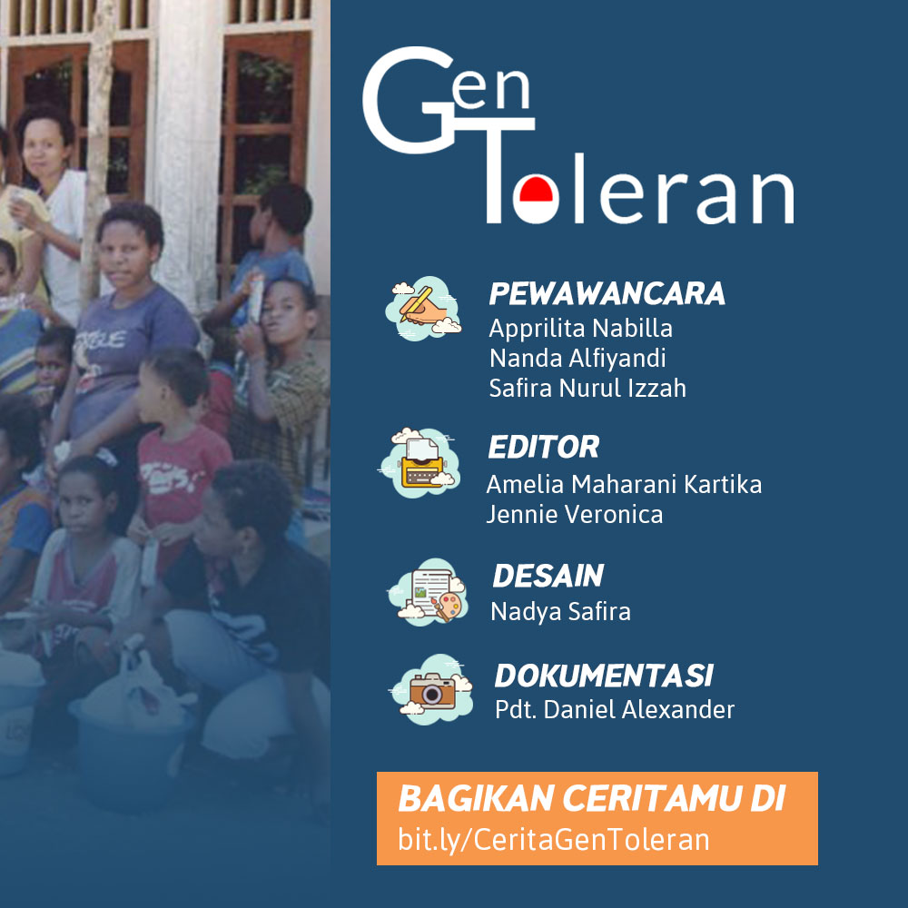 Gen_Toleran's tweet photo. Penasaran dengan cerita Pak Daniel? Yuk Gen's kita simak #CeritaBaik berikut ini

Daniel Alexander
Nabire, Papua

_______________________________

Yuk bagikan #CeritaBaik milikmu, dan jadikan Indonesia lebih kaya akan toleransi!

GenToleran,
Menebar Semangat Toleransi! https://t.co/67IBk5Spmk