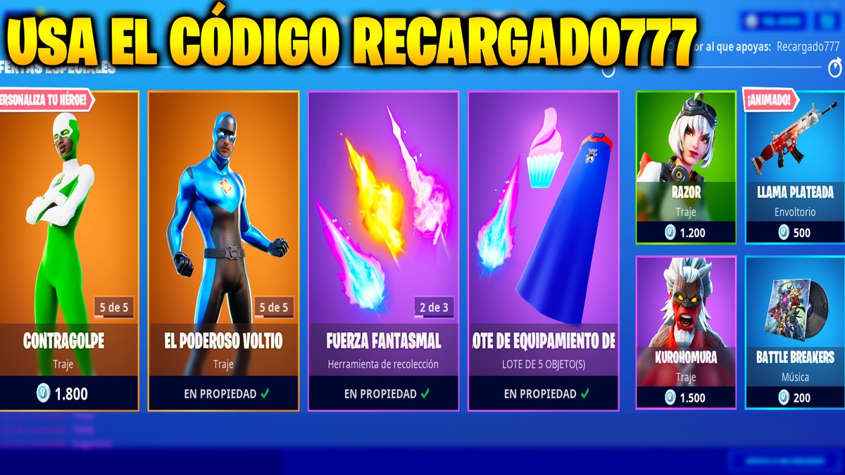😱NUEVO SORTEO de x10 SKINS de la TIENDA de FORTNITE😱
Para participar NECESITAS estár suscrito a mi canal con campanita activada🔔Sacarle foto a tu suscripción y enviarme esa foto respondiendo a esta publicación✅
😱El sorteo finaliza el 30 de septiembre🔥