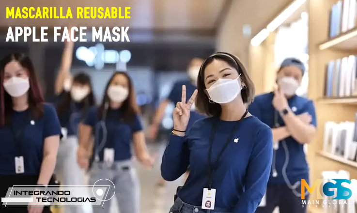Main_GS's tweet photo. Las nuevas mascarillas para los empleados de @Apple se llaman #AppleFaceMask y han sido diseñadas por los ingenieros que trabajan en algunos de los productos más célebres de la compañía como el #iPhone y el #iPad. https://t.co/xypNSdpwwq