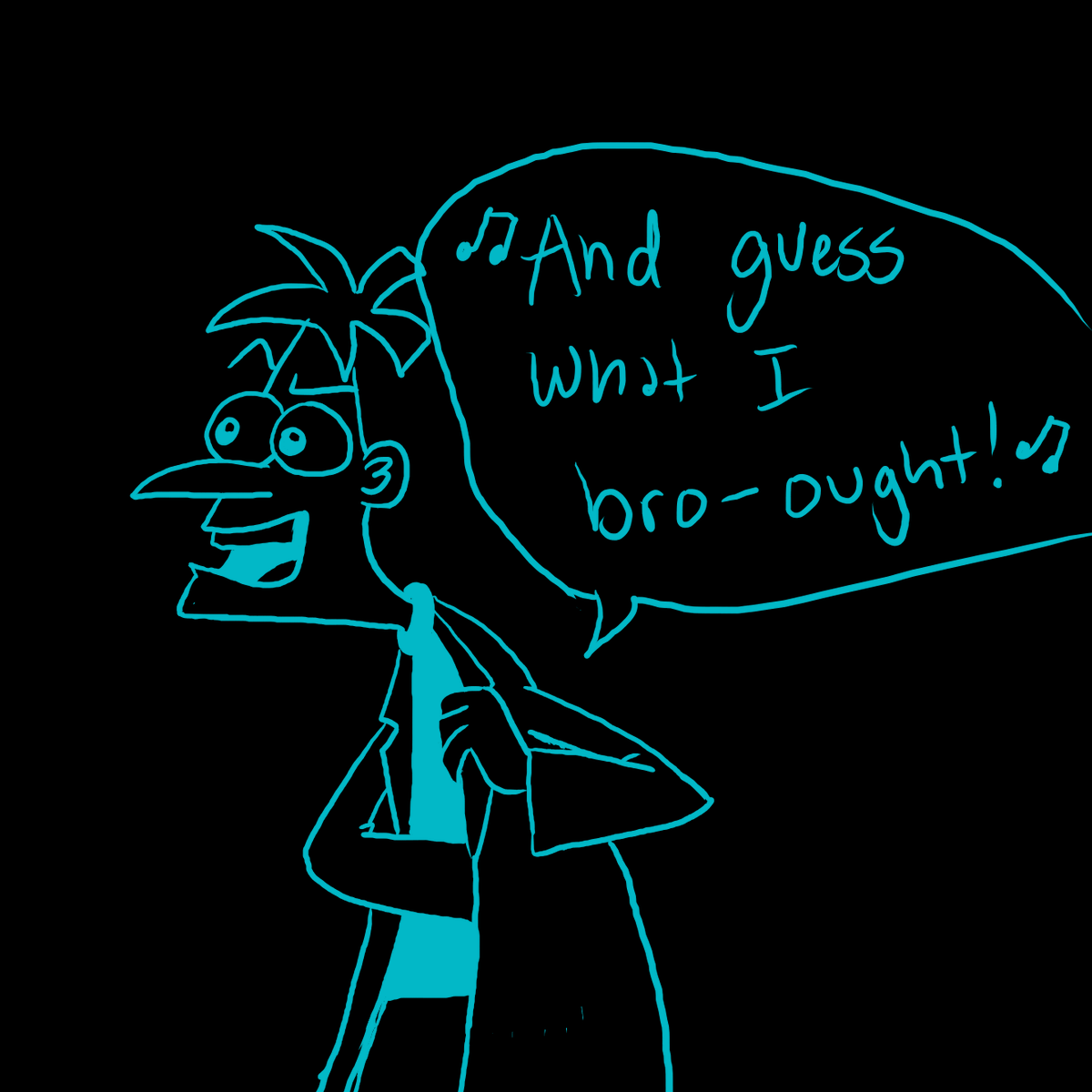 Agent_B_Tiger's tweet photo. https://t.co/6fePuQPtUx headcanon for how milo got home at the end of "Sphere and Loathing in Outer Space" https://t.co/LKVEbtVysv