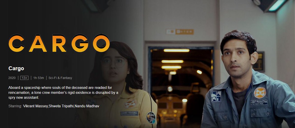 amritabOfficial's tweet image. Cargo on @NetflixIndia is a must watch! It's a futuristic film. And what a brilliant performance by @masseysahib sir &amp;amp; Shweta Tripathi Ji. 

#Netflix #CargoReview #NetflixIndia