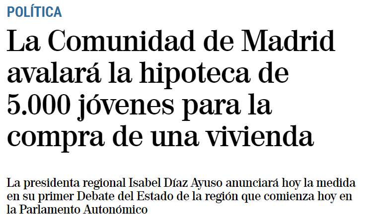 InquilinatoMad's tweet photo. Madrid vuelve a apostar por generar una nueva burbuja inmobiliaria con fondos públicos.

En vez de regular los alquileres para que podamos salir de casa de nuestros padres, prefieren endeudarnos con los bancos y cabalgar burbujas.

Son el pasado.

https://t.co/oolx1rz677