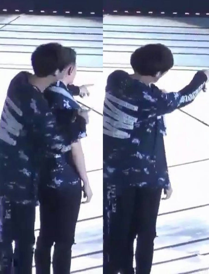 cy hugs ks from behind