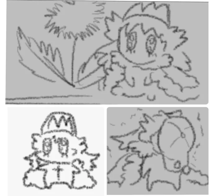 「ぽぽンデ」
たんぽぽの葉をめくるといる
絵に余白ができると高確率で現れる 