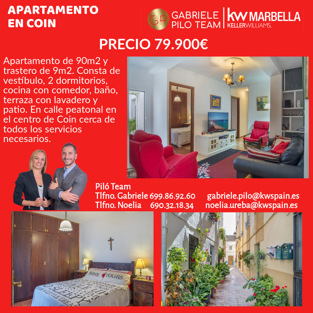 gpiloteam's tweet photo. A continuación os traemos este amplio apartamento en el centro de Coín que ha tenido una bajada de precios. 

¡¡Ahora 79.900€!!, antes 81.750€

#coin #fuengirola #mijas #kwspain #teampilo #kw #ventadepisos #ventaespaña #spain #realstate #ganga https://t.co/52QcYw5bUs