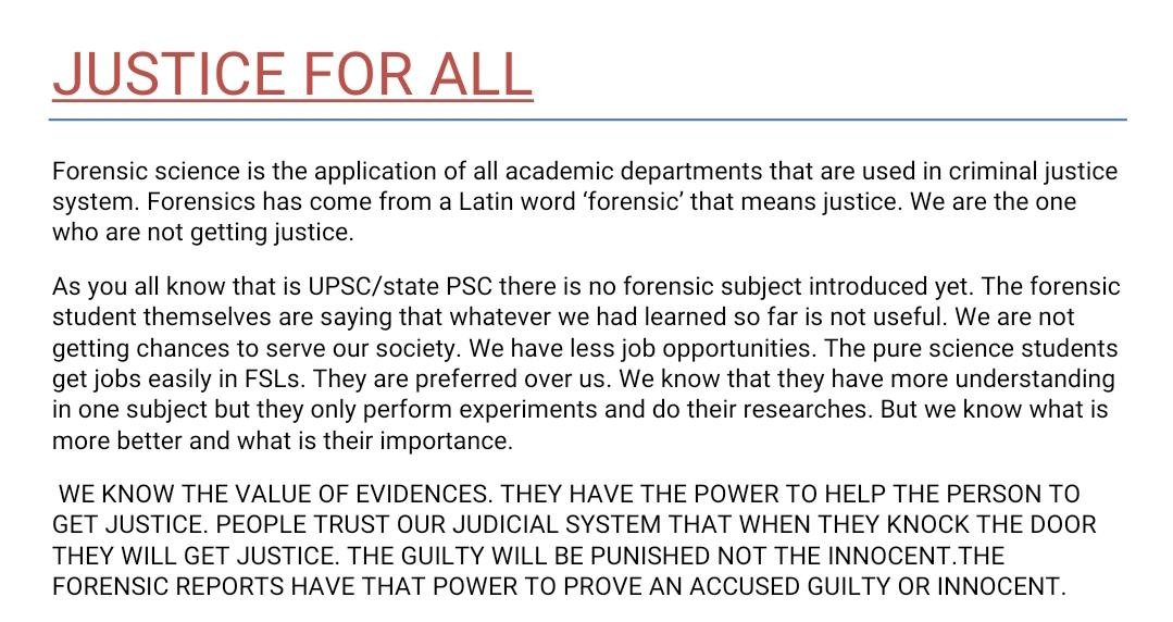RClueX's tweet photo. @narendramodi Each district should have its own Forensic experts team to support the police investigation.
#EqualForensicRR #forensicstudent #forensicscienceoptionalinUPSC #Askforensicjobs https://t.co/eEi5moXup0