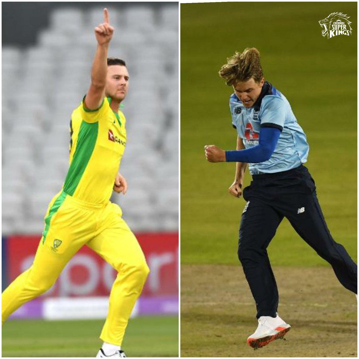 ChennaiIPL's tweet photo. Josh 10-2-27-1 💥
Kadaikutty Singam 9-0-35-3 🔥
The Singams in Yellow and Blue shine bright in the #ENGvAUS 2nd ODI! #RettaiKadhirey #WhistlePodu #Yellove 💛 https://t.co/8FTB4yaLpH