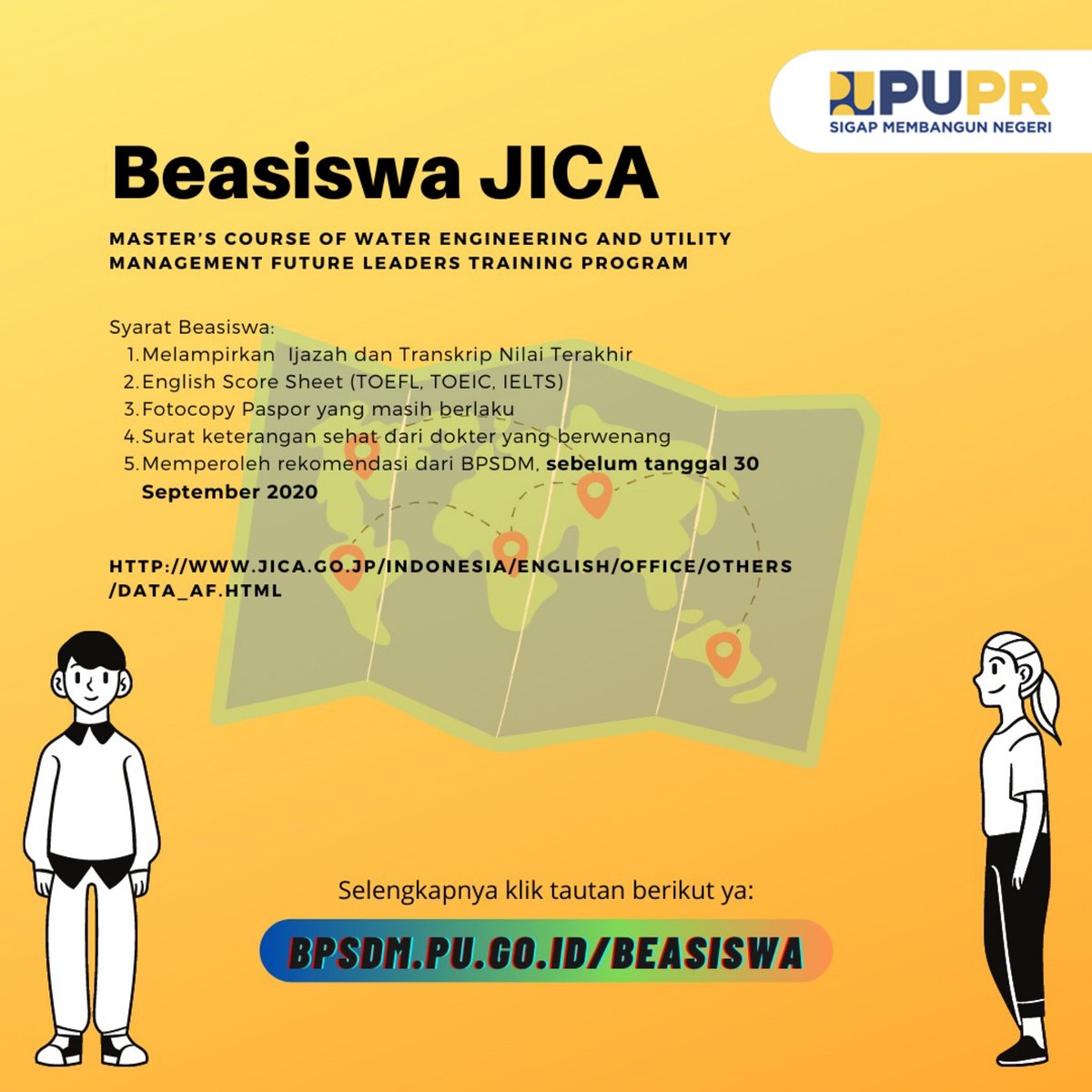 pu_bpsdm's tweet photo. #infobpsdm - Selamat siang, #temanbpsdm ! Kami punya informasi menarik terkait beasiswa nih. Bagi kalian yang tertarik segera urus persyaratannya, ya!
Untuk persyaratan lebih lengkapnya bisa klik di link ini:
https://t.co/6RXXUiM9v0 https://t.co/8BOJ0zIY86