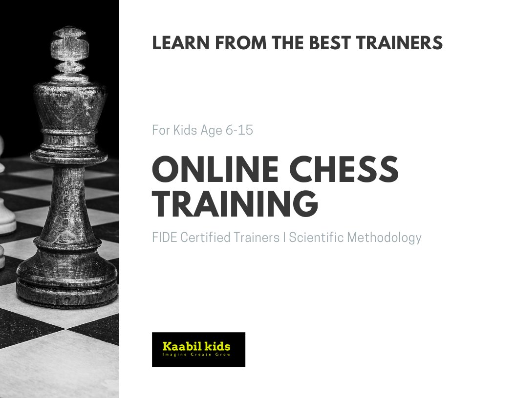 KaabilKids's tweet photo. Learn from the best trainers. For kids age 6-15. Online chess academy. 

Book a trial class for just ₹ 100.

#chess #ChessTweetChat #chasecheck #checkmate #grandmaster https://t.co/SOa10ilM4V