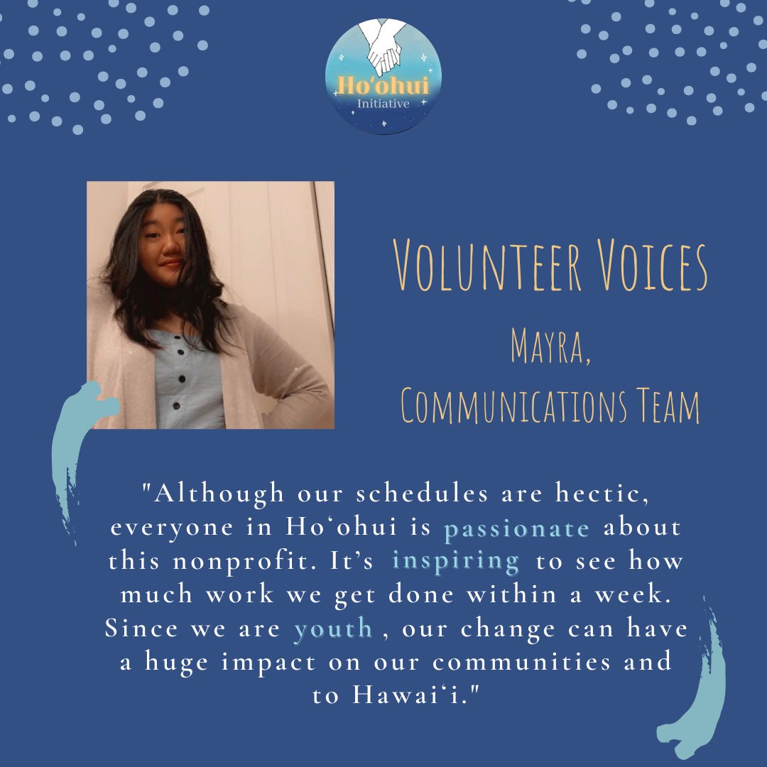 hoohuinitiative's tweet photo. Want to participate in the work of our nonprofit? Hear what Mayra, a senior at Campbell High School and interested in majoring in neuroscience or biomedical science, has to say about her experience thus far! Click the link in our bio to fill out our Volunteer Interest Form https://t.co/YCfm3vCcRt
