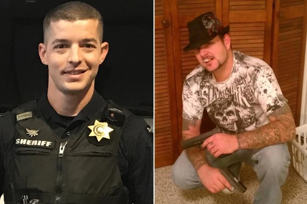 tariqnasheed's tweet photo. This is officer Ryan Hendricks. 
He was shot and killed this week. 
His name didn't trend, and no one referred to his killer as "an animal", because the man who murdered him was white

 The phony #bluelivesmatter crowd ignored him.

I believe officer Ryan Hendricks life mattered https://t.co/V8LWYVIDWy