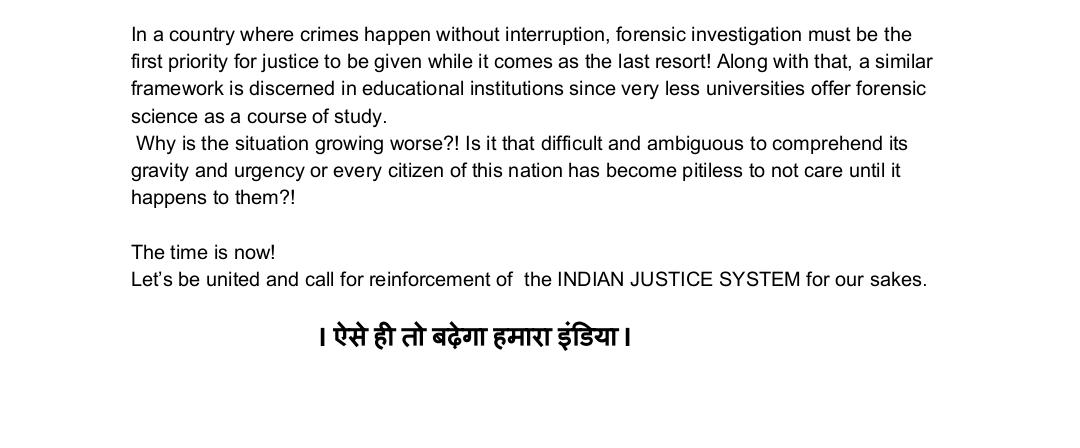 borse_vaishnavi's tweet photo. Give importance to Forensic Students !
#EqualForensicRR #forensicstudents #ForensicScienceOptionalinUPSC 
@abhiandniyu @dhruv_rathee @SonuSood @PMOIndia @CMODelhi @cmohry @KanganaTeam @sudhirchaudhary @RahulGandhi @RajatSharmaLive https://t.co/Cgvh1dPaW5