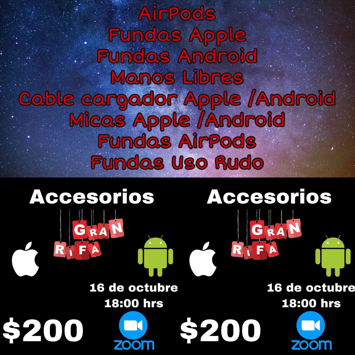lizzania's tweet photo. Quien quiere estar en esta rifa??? Pon un 📱 y te mando mensaje #Rifa #Comparte #Ayuda #Accesorios https://t.co/z1bYFUV39L