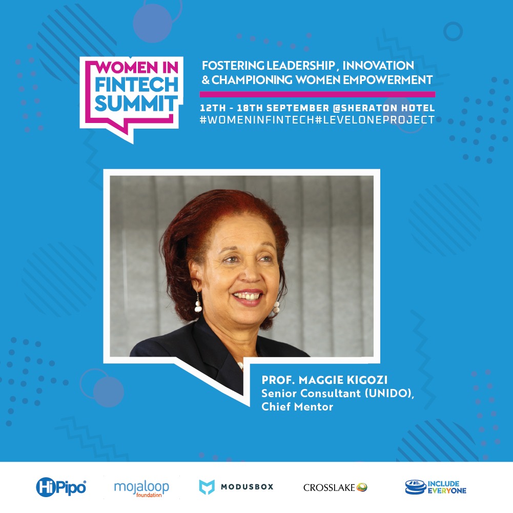 DushabeC's tweet photo. Prof. Maggie Kigozi is the Chief Mentor at the Women in FinTech Hackathon that started on 12th September
Her mentorship session is taking place today Monday 14th September.
#womenintech
#LevelOneProject
#mojaloop .#Modusbox.#Crosslake https://t.co/GEn3sfvlpN