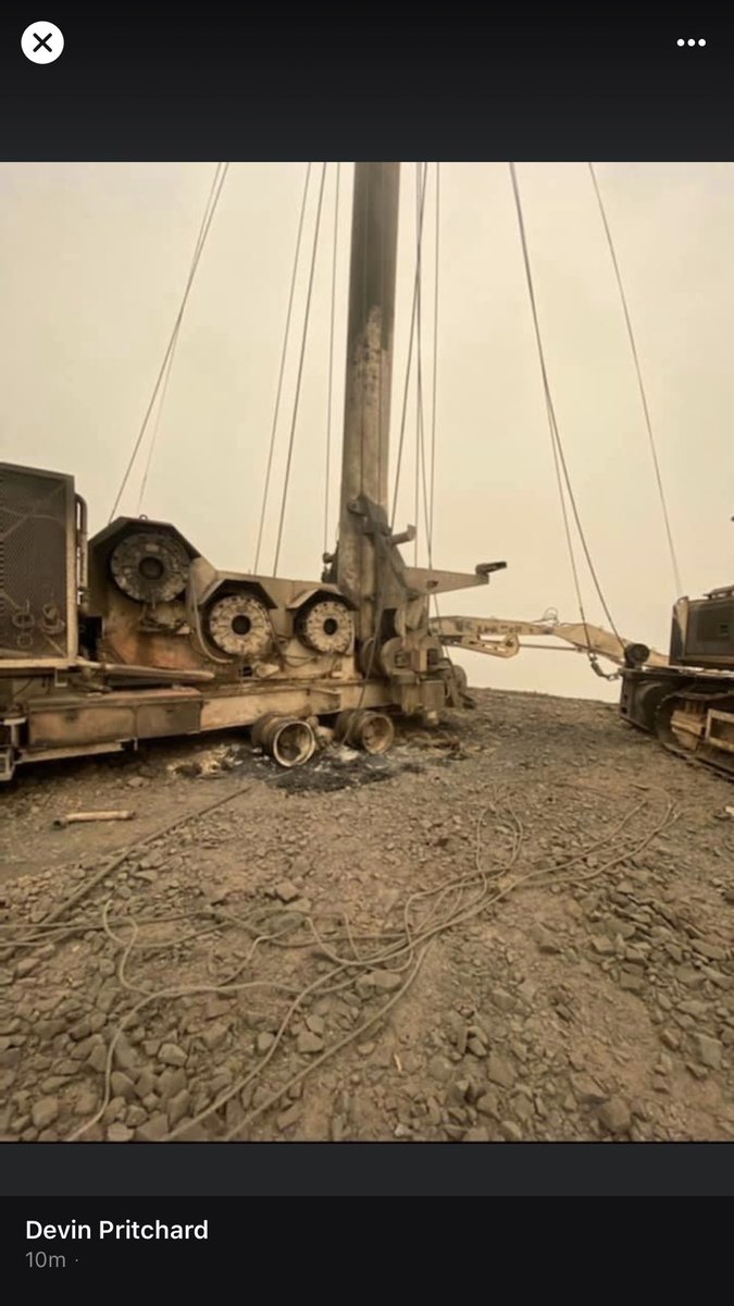 LoggerM2's tweet photo. While I am extremely grateful to have my home and family safe. Seeing the aftermath of the fires to equipment and the land devastating. #ORLogging #OregonWildfires2020 https://t.co/5eOfp6AGZk
