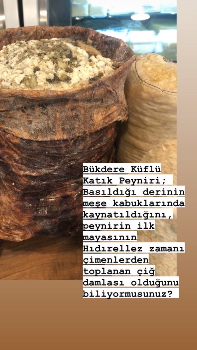 BükdereKüflüKatık peyniri; Basıldığı derinin meşe kabuğunda kaynatıldığını, peynirinilk mayasının Hıdrellez zamanı çimenlerden toplanan çiğ damlası olduğunu biliyor musunuz? <a href="/NesheeBiber/">Neşe Biber</a> <a href="/gourmetantre/">Antre Gourmet</a> <a href="/anedimatilla/">Ahmet Nedim Atilla</a> <a href="/SlowfoodSF/">Slow Food SF</a> <a href="/arkoftaste/">Ark of Taste</a> <a href="/balikesirbld/">Balıkesir Büyükşehir Belediyesi</a> <a href="/yucita_tr/">YÜciTA</a> #50peynirlisehir