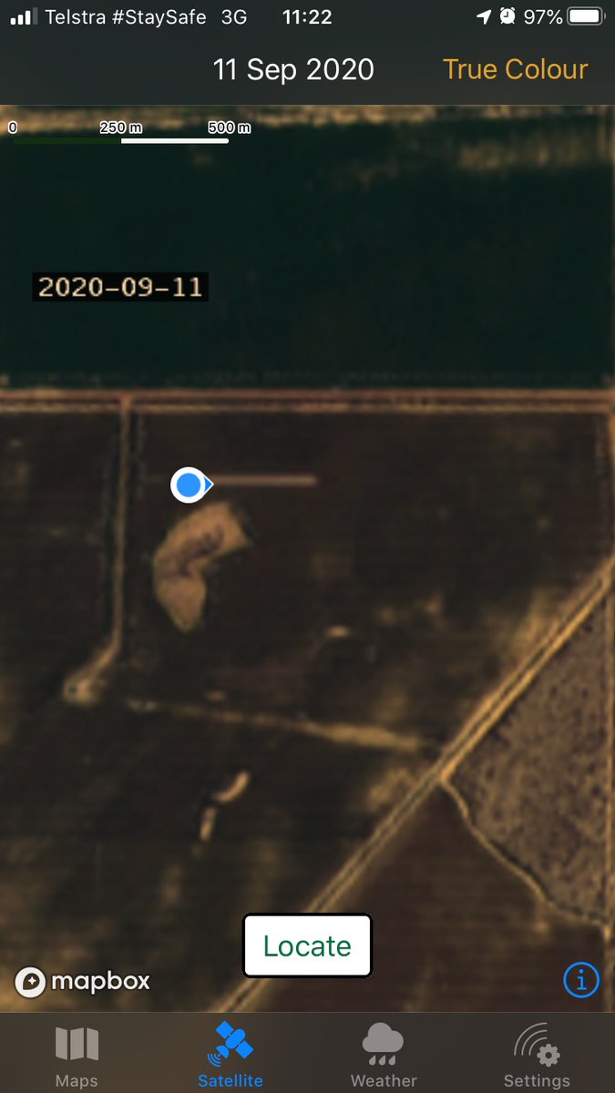 While some stuff ups might not be so obvious looking in from the road, you certainly can't hide them from the satellite. Have been having a good run with new, mostly cloud free imagery, every 5 days.