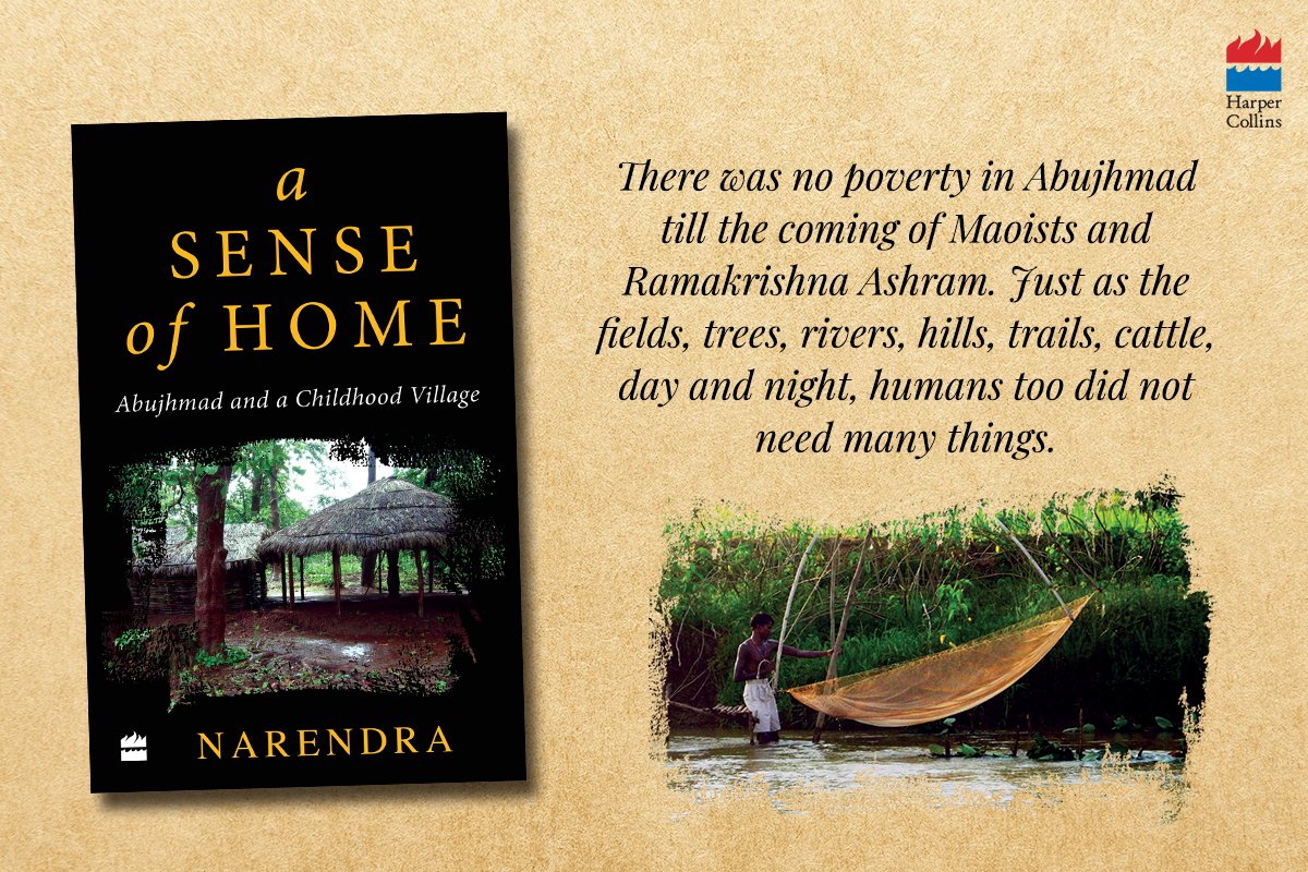 HarperCollinsIN's tweet photo. Narendra's #ASenseOfHome offers a glimpse of another lifestyle – one that's more bare and closer to nature – as a reminder of the value of what we might be missing in our lives. Pre-order now: https://t.co/AFK539YwMi
#BookTwitter https://t.co/z3Ki0H9A4W