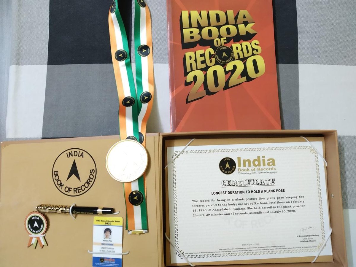 officialrachana's tweet photo. And i turned my weakness into power🥇 I am so grateful for everyone in my life.
Finally we did it. 

#IndianPlankRecord #PlankForIndia #IndiaBookOfRecords
#2Hours29Minutes43Seconds #PlankRecord #ScoliosisWarrior #India #Gujarat #Ahmedabad #PlankHold #LongestAbdominalPlankInIndia https://t.co/pzvFDE2Iq4