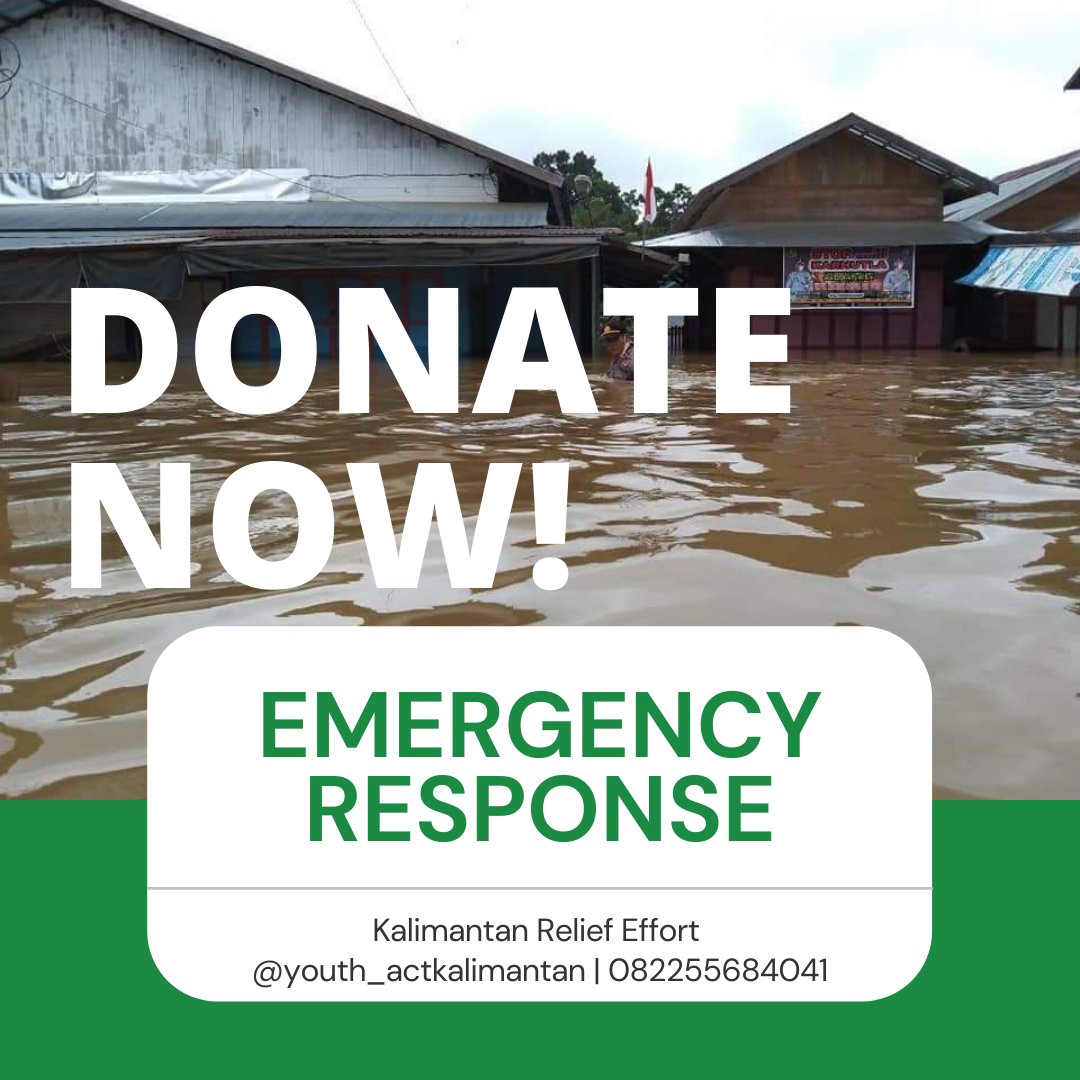 ranuwelum_org's tweet photo. EMERGENCY RESPONSE! Over 100 villages in Central Kalimantan starts to sink because of the flood - https://t.co/wWfPBpn3MX
As much as we are feeling angry, we decide to focus on what we can do for now. Our brothers and sisters urgently need help! https://t.co/KMMpj2DGxv