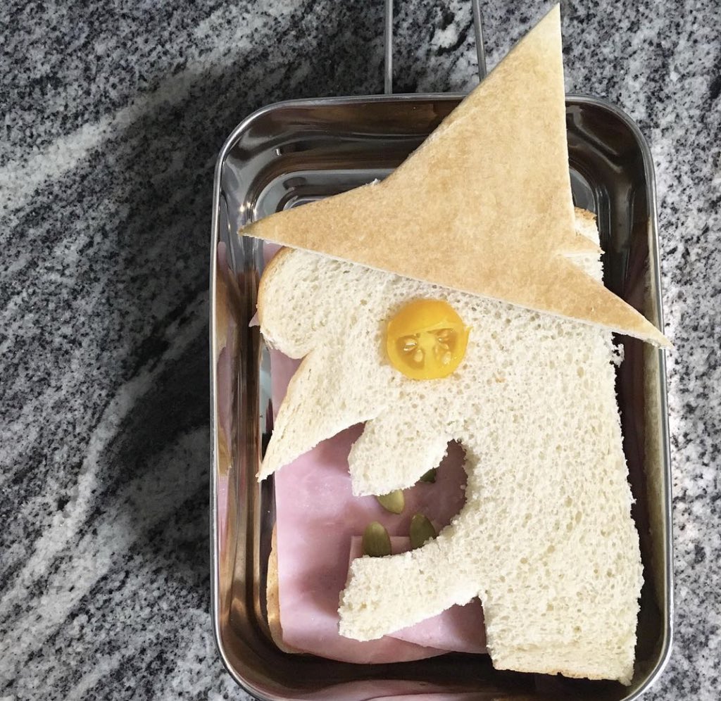 Her request: A ham sandwich (my interpretation.)