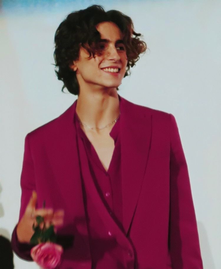 timothée chalamet pink Valentine's Day pink photoshoot cute hot gorgeous