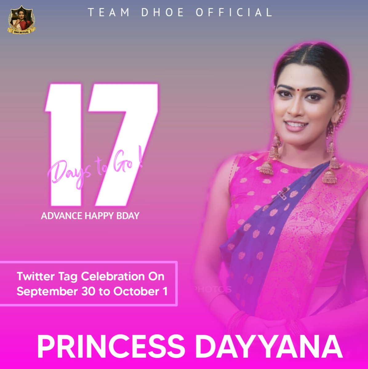 Dicruze5's tweet photo. 17 Days To More For Our
 Princess's Birthday 🎉🎊

#AdvanceHappyBirthdayPrincess 💙

#DayyanaBirthdayTrendOnSep30 🌟

Get Ready Guyz For This
 Tag Celebration 🤩🤙🏻 https://t.co/y1AKjJNvQj