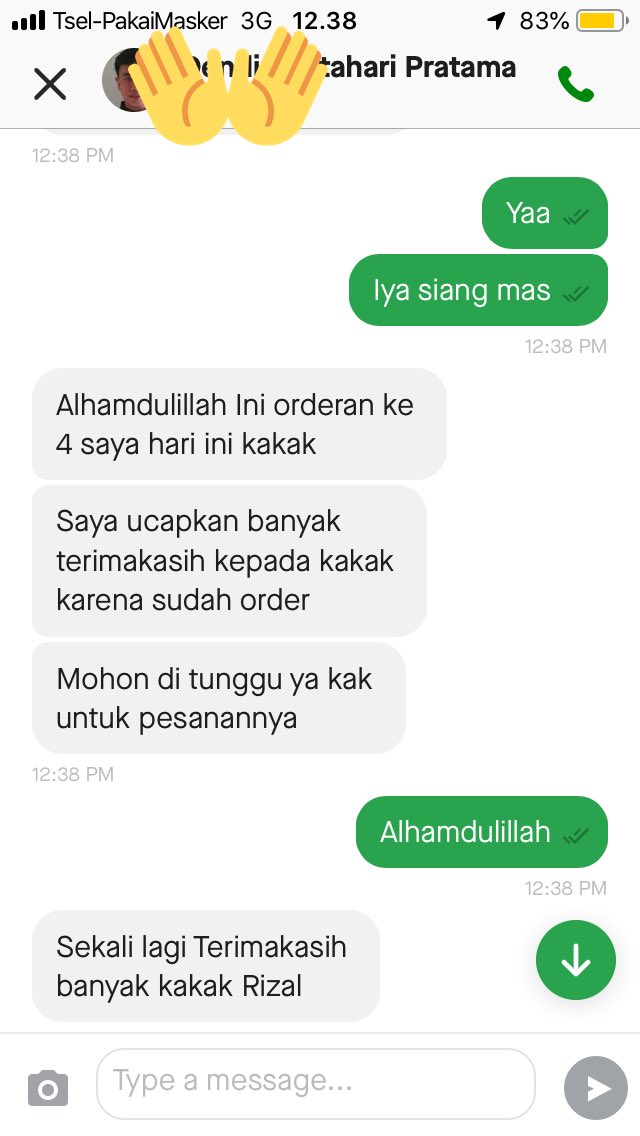 amrizaljs's tweet photo. Dari hal sekecil apapun yaa bersyukur! terimakasih mas sudah mengingatkan 👍🏼 https://t.co/BiMujvUBgD